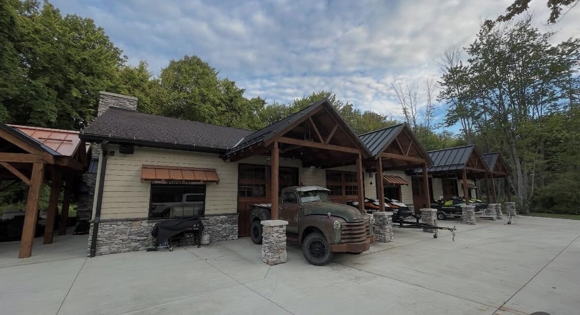 Additions — Timber-frame pavilion and garage addition by MST Construction