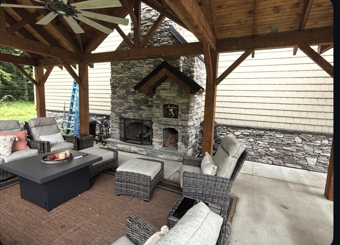 Remodels — Covered outdoor living room remodel by MST Construction